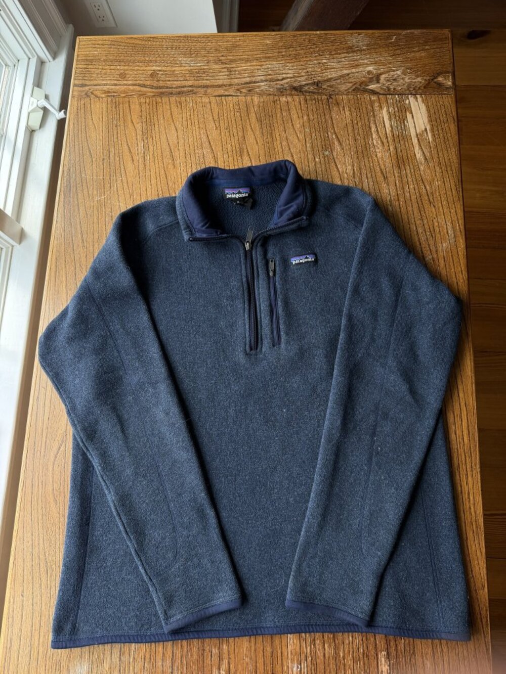 Patagonia Better Sweater Quarter Zip Fleece Navy Mens XL